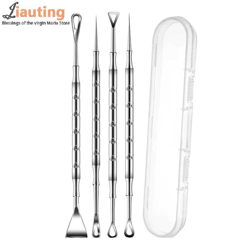 Blackhead Remover สิว Popper เครื่องมือเข็มสิวถอด Treatment Whitehead Popping Zit จมูก Face Blemish EXTRACTOR Cleanser