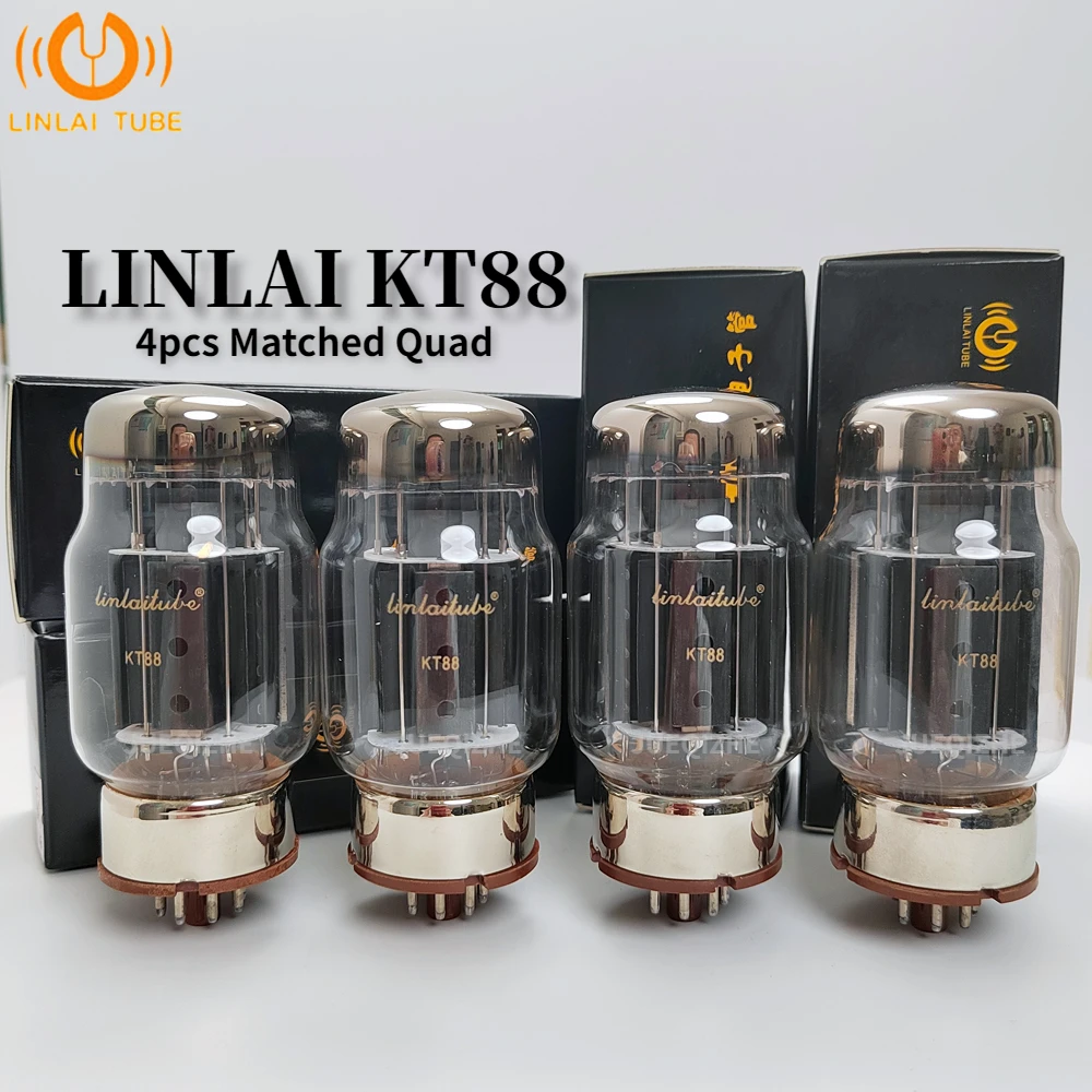 LINLAI KT88 Vacuum Tube  HIFI Audio Valve Replaces KT66 6550 KT120 KT100 WEKT88 Electronic  AMP Amplifier Kit DIY Matched Quad