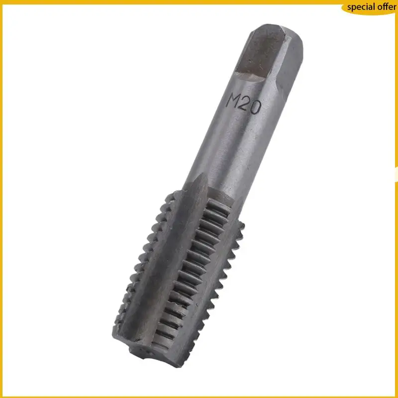

A50I 2 Pairs Of Bearing Steel Self-Tapping Drill Bit Hand Tool Thread Metric Taps M20X2.5Mm Durable Silver Gray