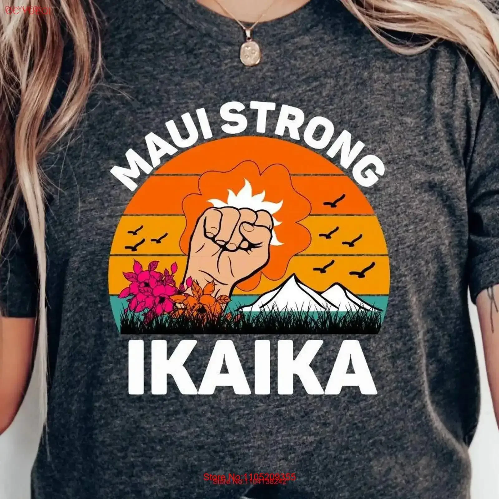 

Футболка Maui Strong Ikaika Save For Her, винтажная стираная футболка с рисунком, мягкая, универсальная, слегка уличная, дизайнерская одежда для дома