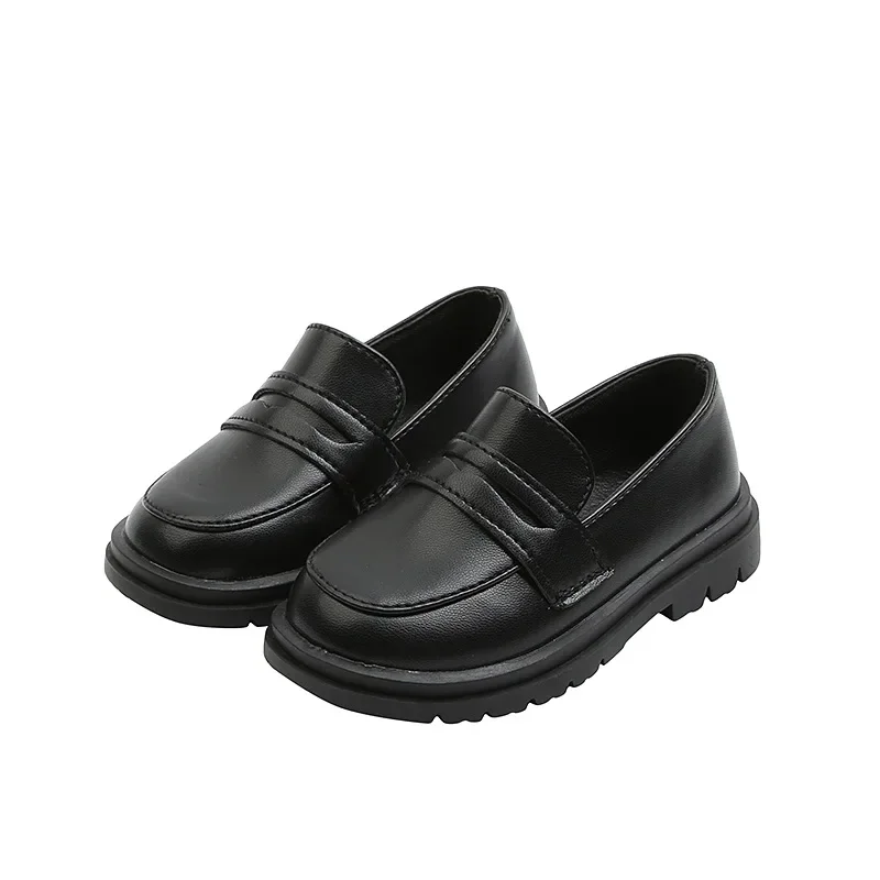 Shoes for Kids Children Leather Casual Shoes Girls Slip on Loafers Boys Black Brown Flats Toddler Girl Shoes Kids Shoes for Girl