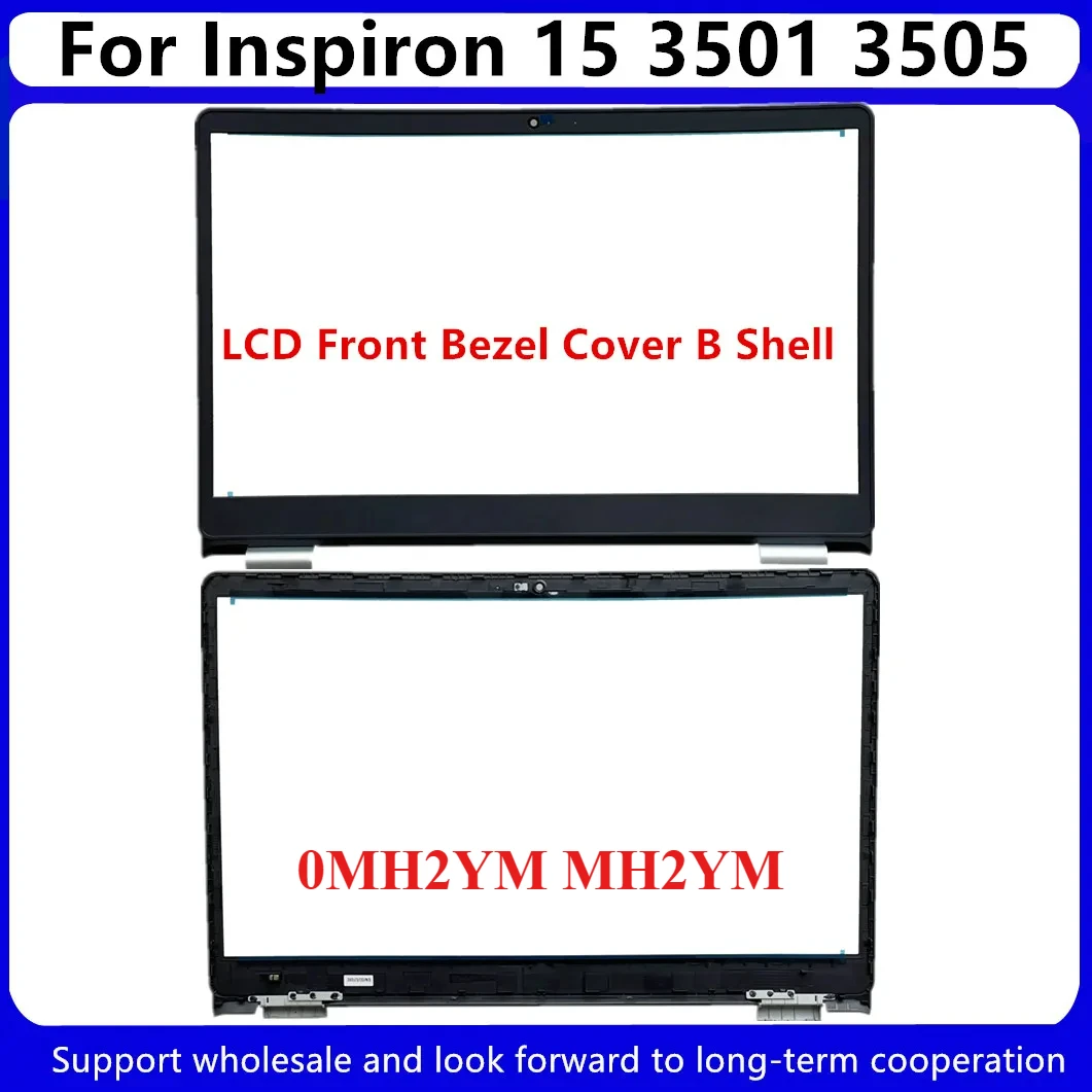 Nuevo para Dell Inspiron 15 3501 3502 3505 LCD cubierta trasera tapa trasera 08WMNY 8WMNY 09F6PT 09F6PT/bisel frontal/bisagras 0MH2YM MH2YM