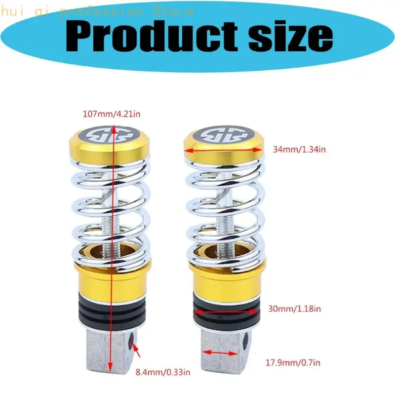 2 Stücke Universal Fußstütze mit Anti Vibration Frühling Stoßdämpfung H8WE – Detail 6