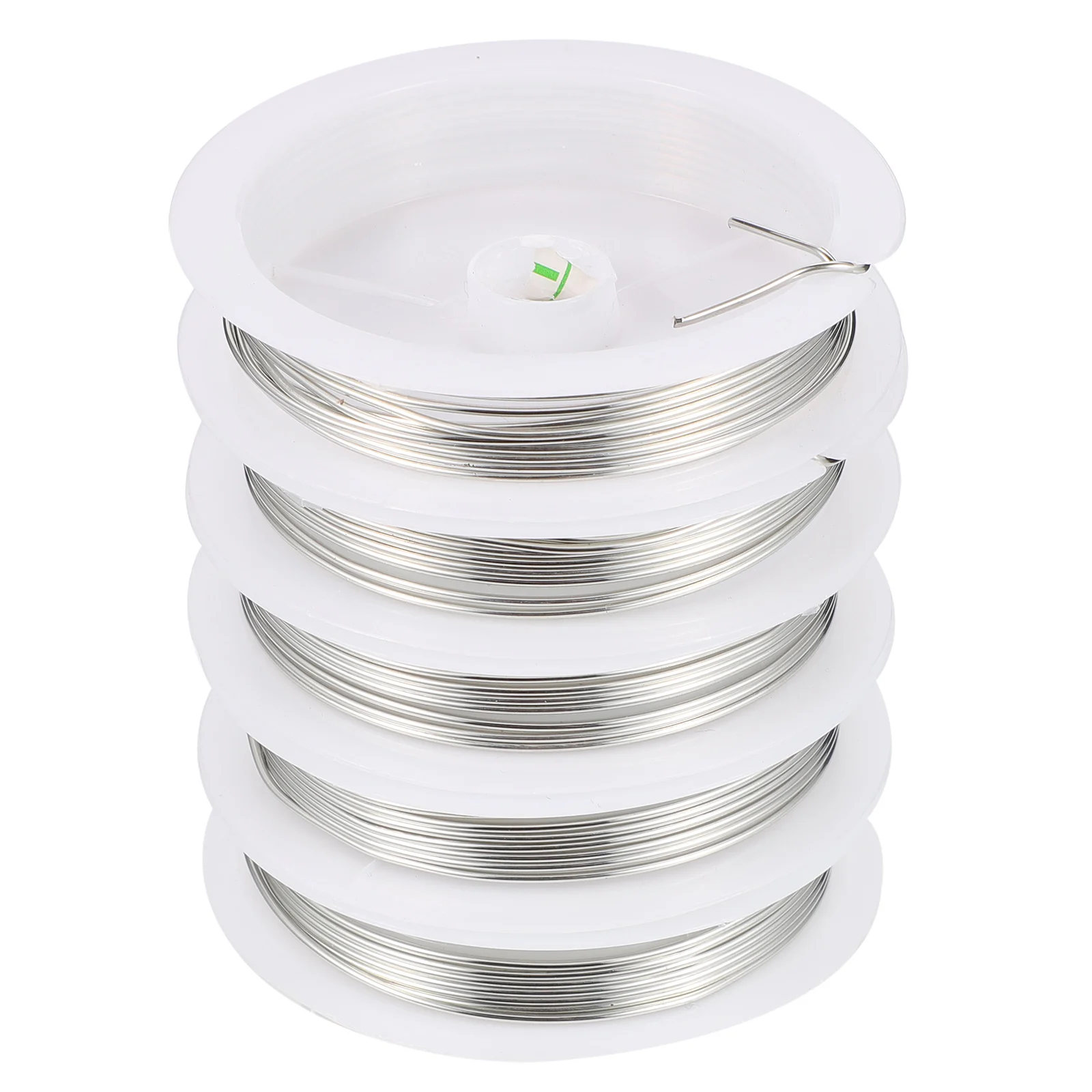 

5 Rolls The Wire Copper Metal for Jewellery Making DIY Craft Household Crafting Jewelry Thin Silver Supplies