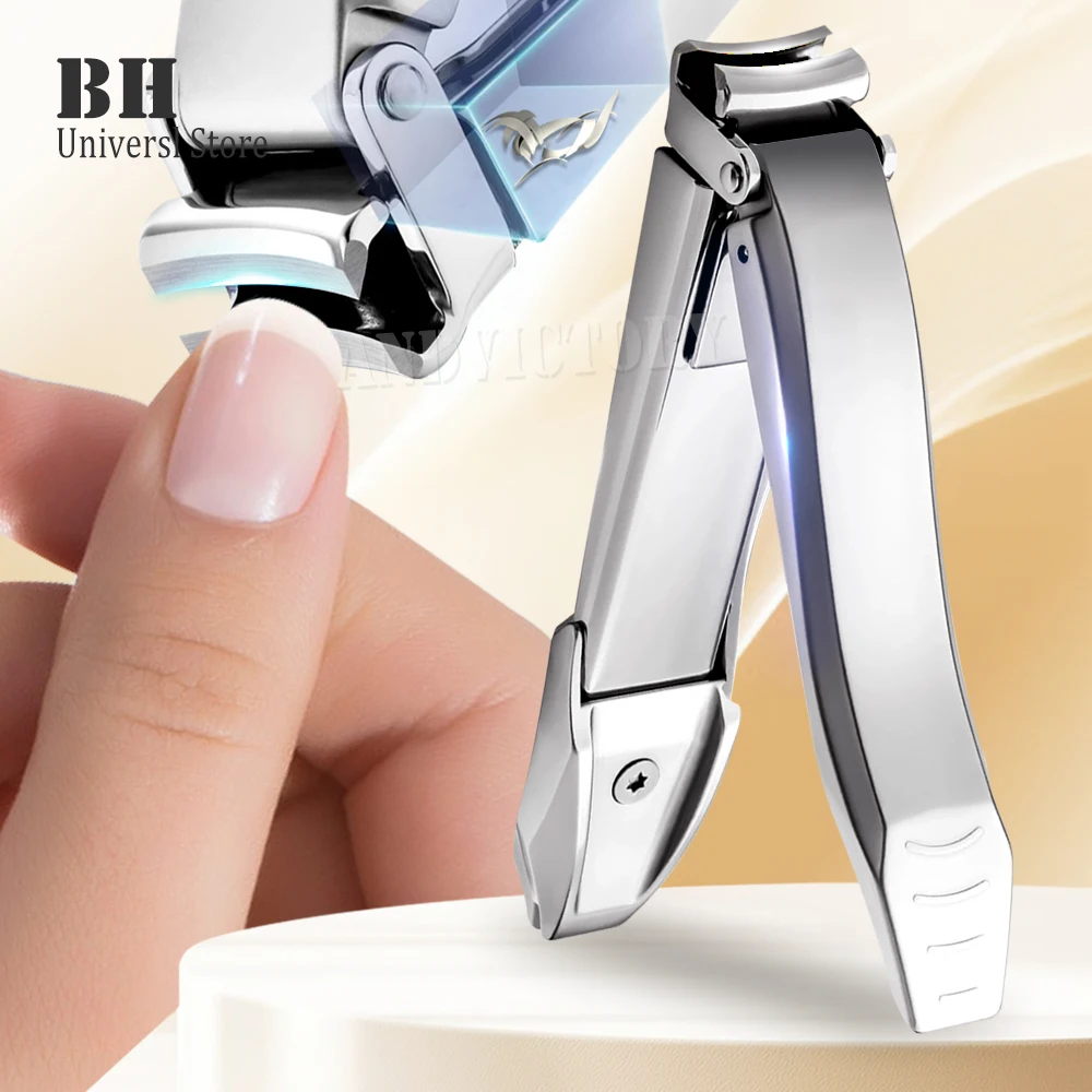 1Pcs Nagel Clippers Mit Catcher Kein Splash Fingernagel Zehennagel Cutter Zangen Professionelle Maniküre Zubehör Werkzeug