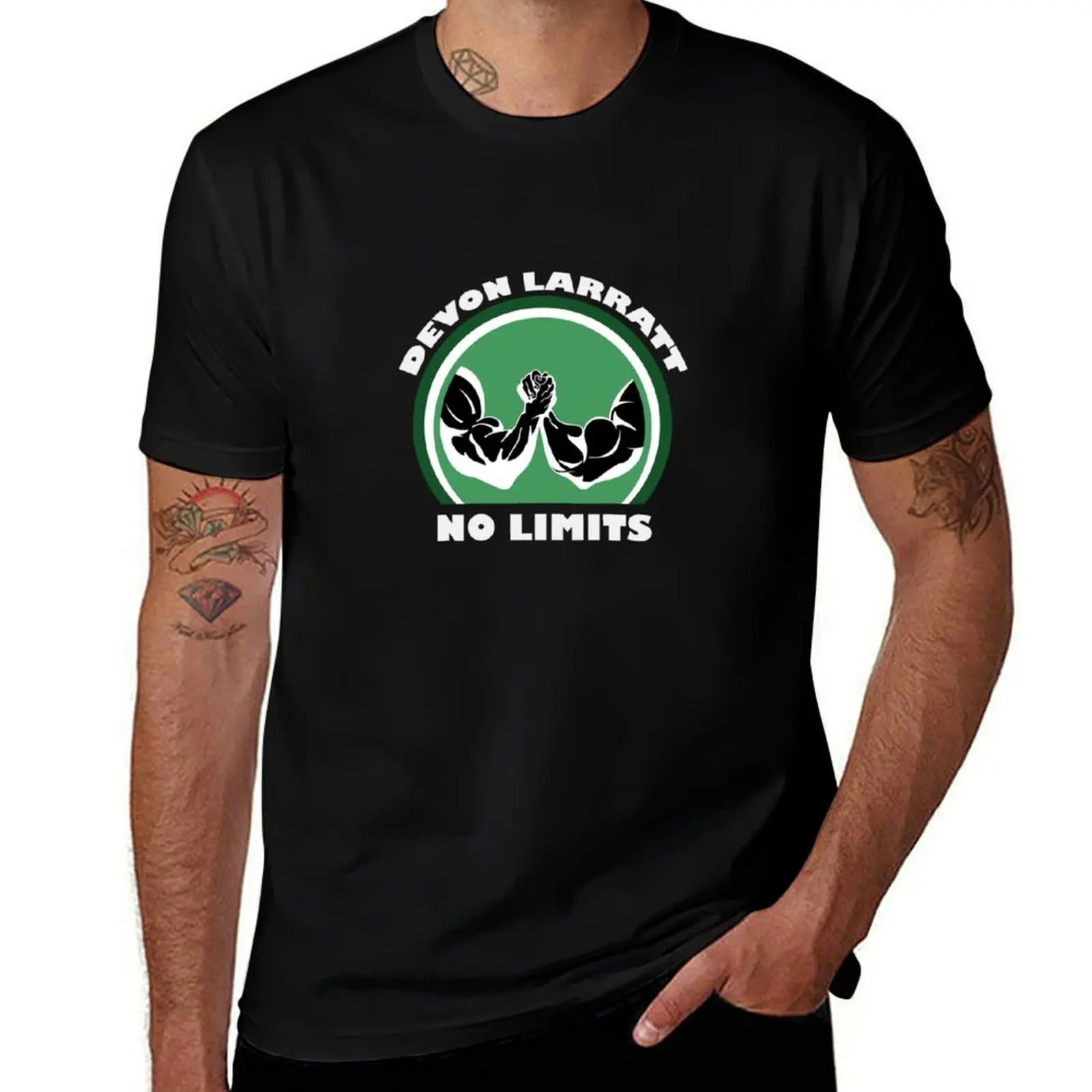 Devon Larratt No Limits Logo T-Shirt Work Wear Simple Tee Shirt T-Shirt