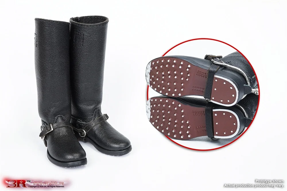 

1/6th Male Soldier Doll Male Mini Toys Model Leather Hollow Shoe Boots Spur Waist Belt Accessories For 12" Doll Figure DID GM656