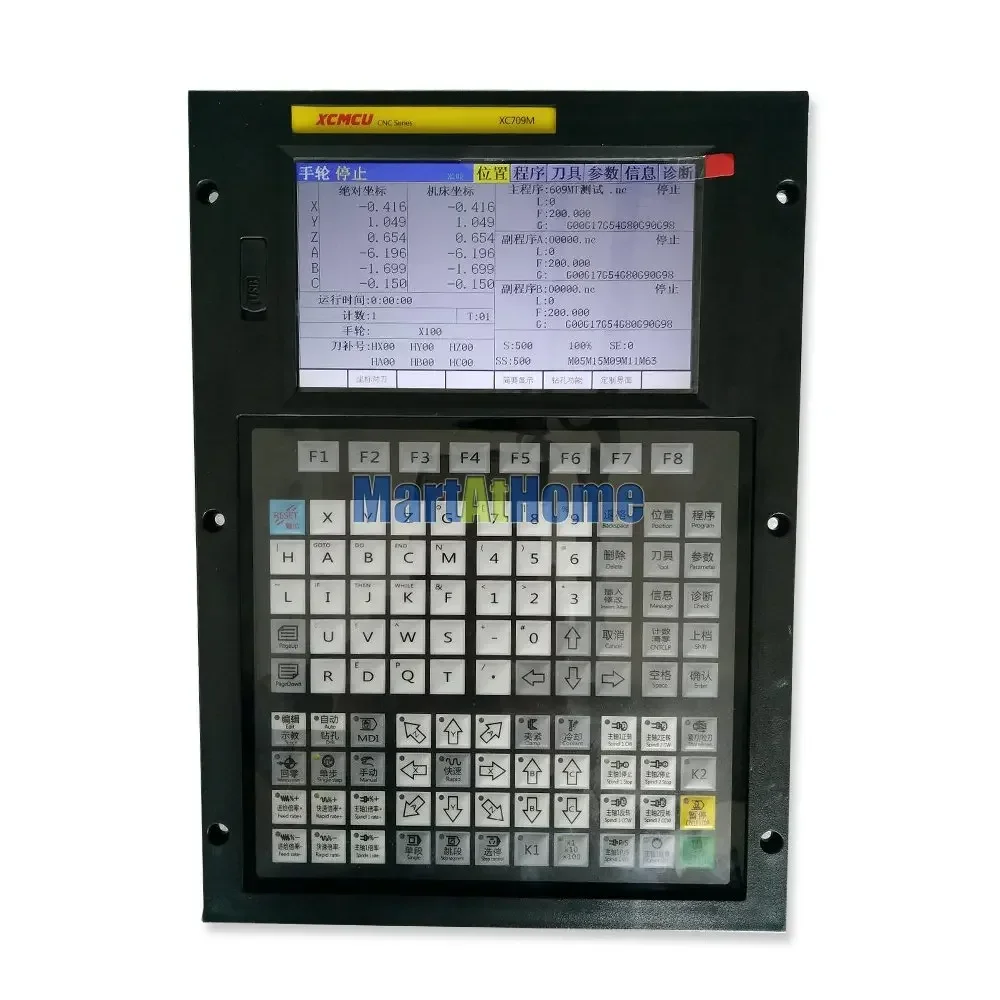 Imagem -04 - Eixos Usb Cnc Sistema de Controle Controlador de Movimento Fanuc G-code Suporte Offline Fresagem Chata Rosqueamento Perfuração Alimentação Xc709m 16
