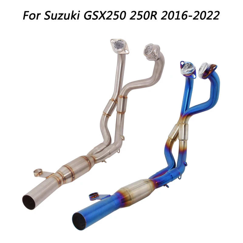 

Slip On Motorcycle Front Connect Tube Head Link Pipe Stainless Steel Exhaust System For Suzuki GSX250 250R 2016-2022