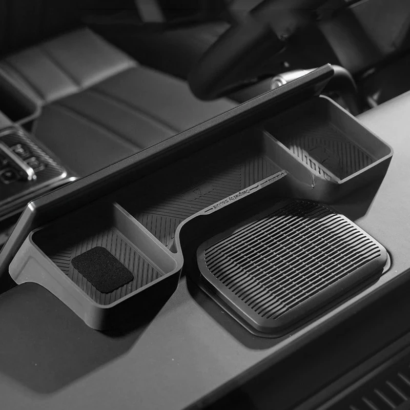 New For Jetour G700 2025 2026 Car Screen Rear Silicone Storage Box Storage Sundries Box Interior Stowing Accessories view 2