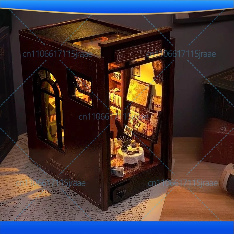 Detective Diary Handmade Book DIY Cottage Model Knick-knacks