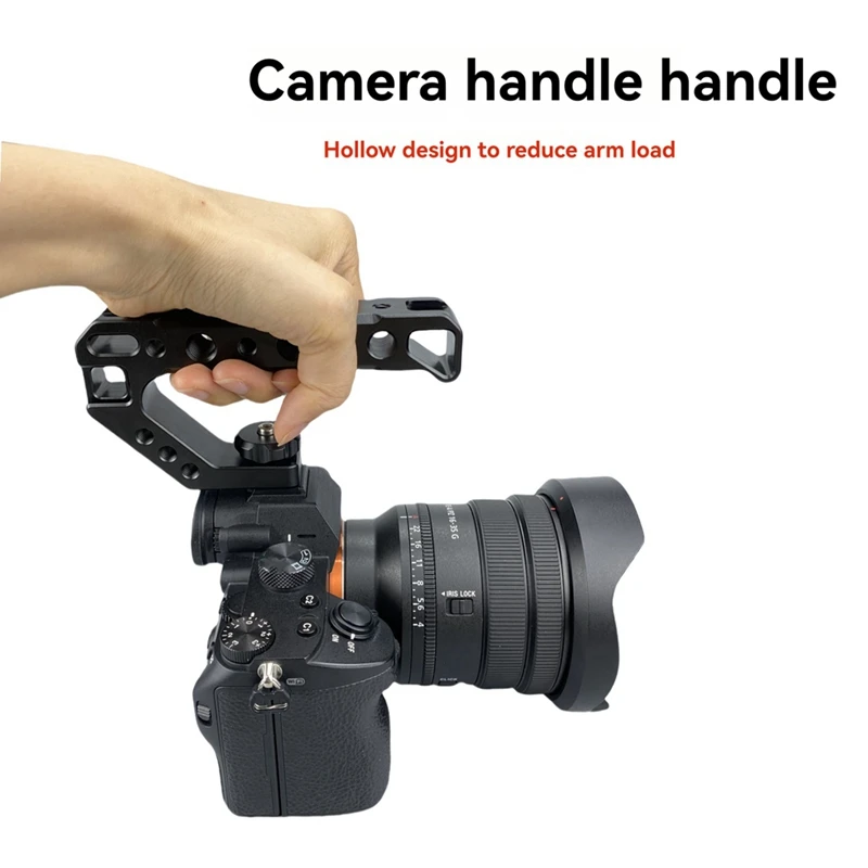 DSLR Camera Top Handle Mirrorless Camera Handle Cold Shoe Adapter Bracket Multifunctional Expansion Handle Accessories