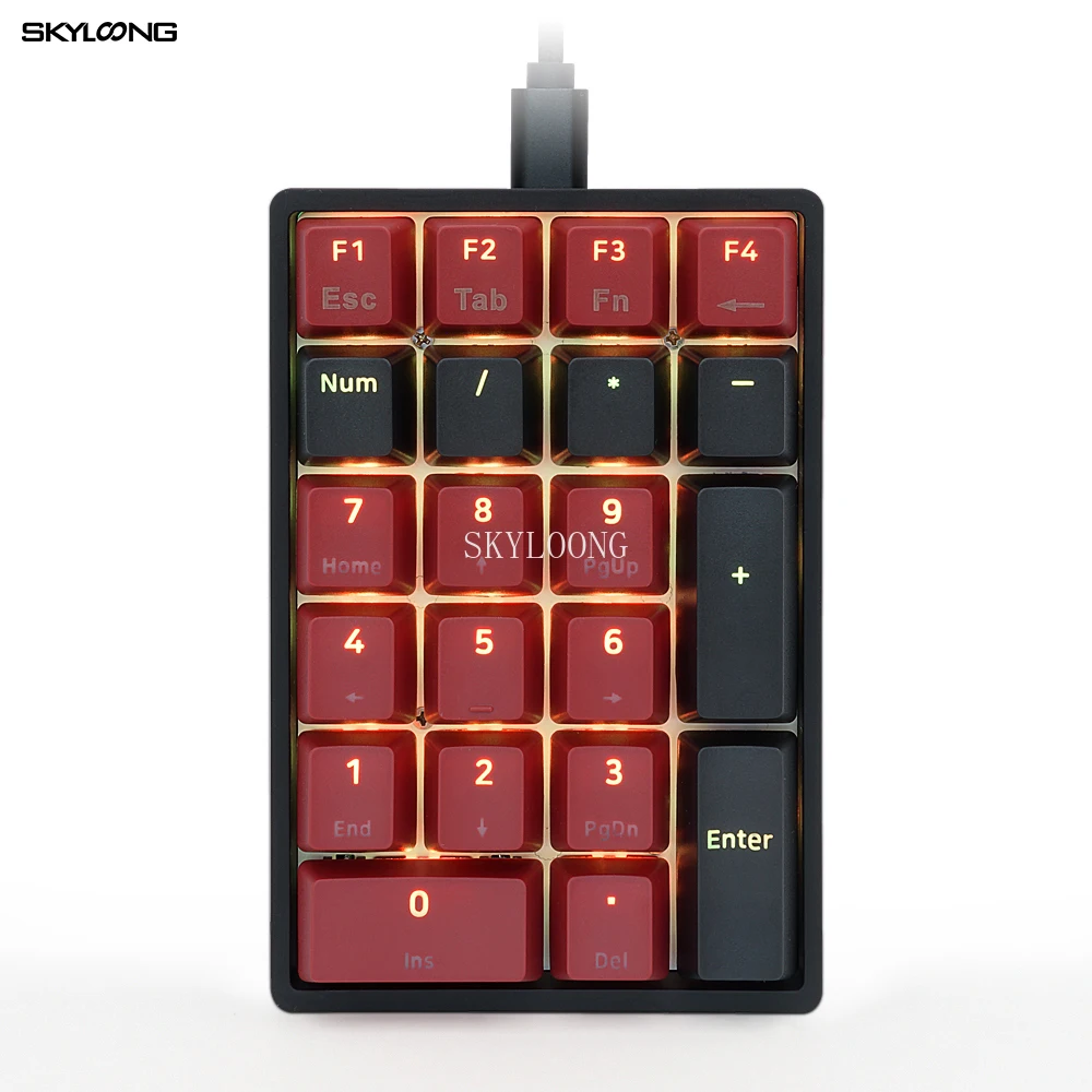 

SKYLOONG SK21S Bluetooth 5.1 Hot Swappable Numpad PBT Keycaps RGB Backlit Type-C Fully Programmable Gateron Switch