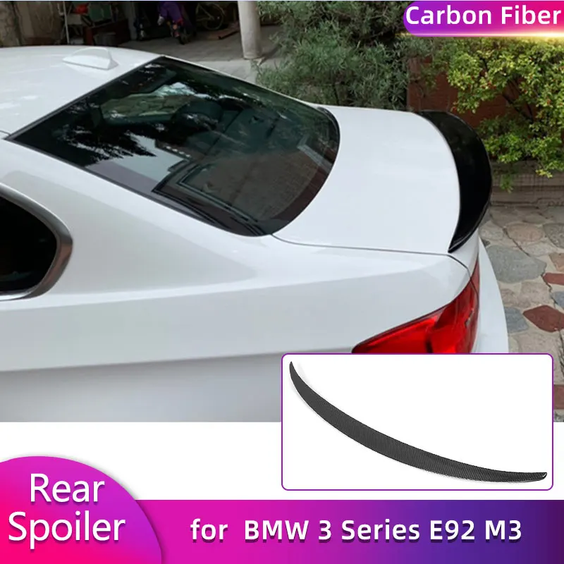 

Full Carbon Fiber Rear Trunk Spoiler Wings for BMW 3 Series E92 Coupe M3 2007-2013 Car Racing Rear Spoiler Boot Wing Lip