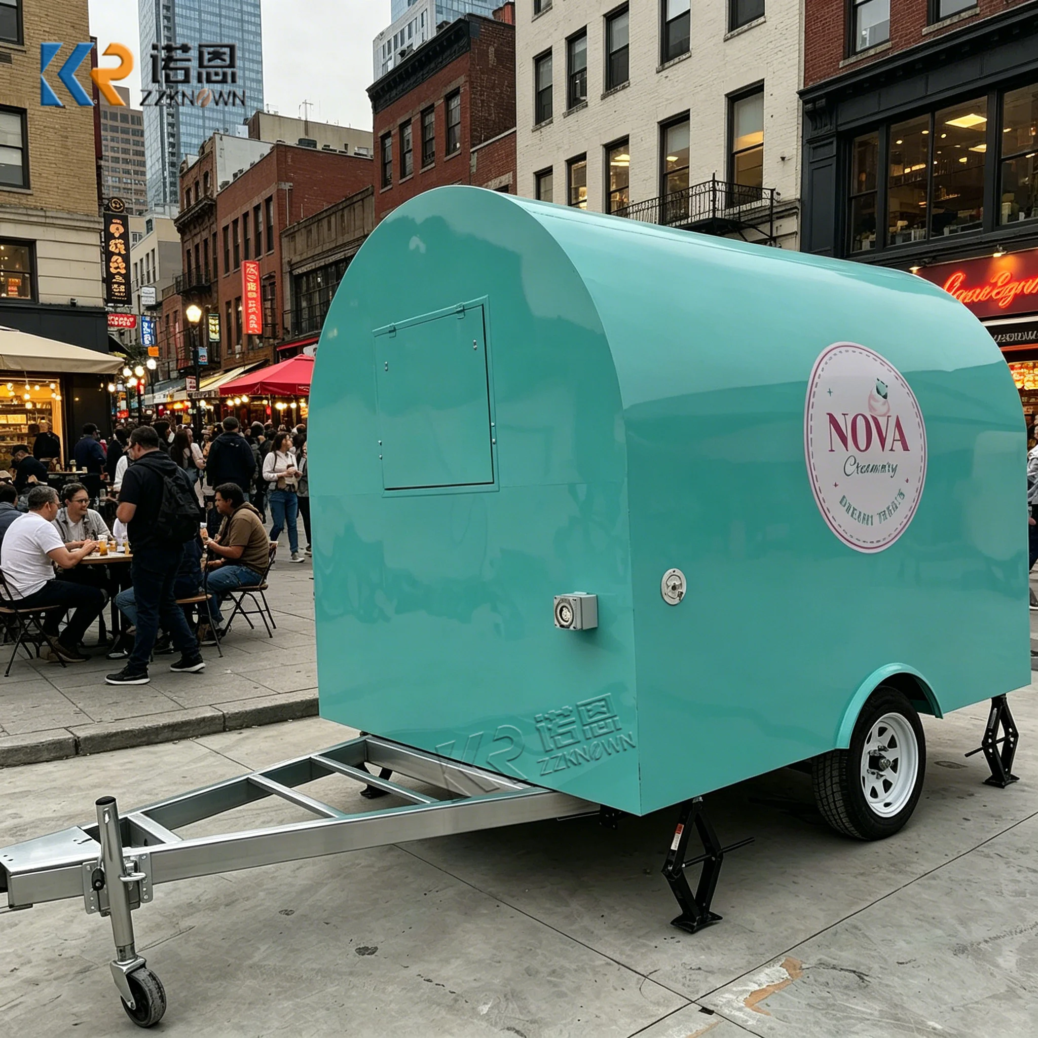 

Professional Gyro and Shawarma Food Trailer with Vertical Broilers Ready to Operate