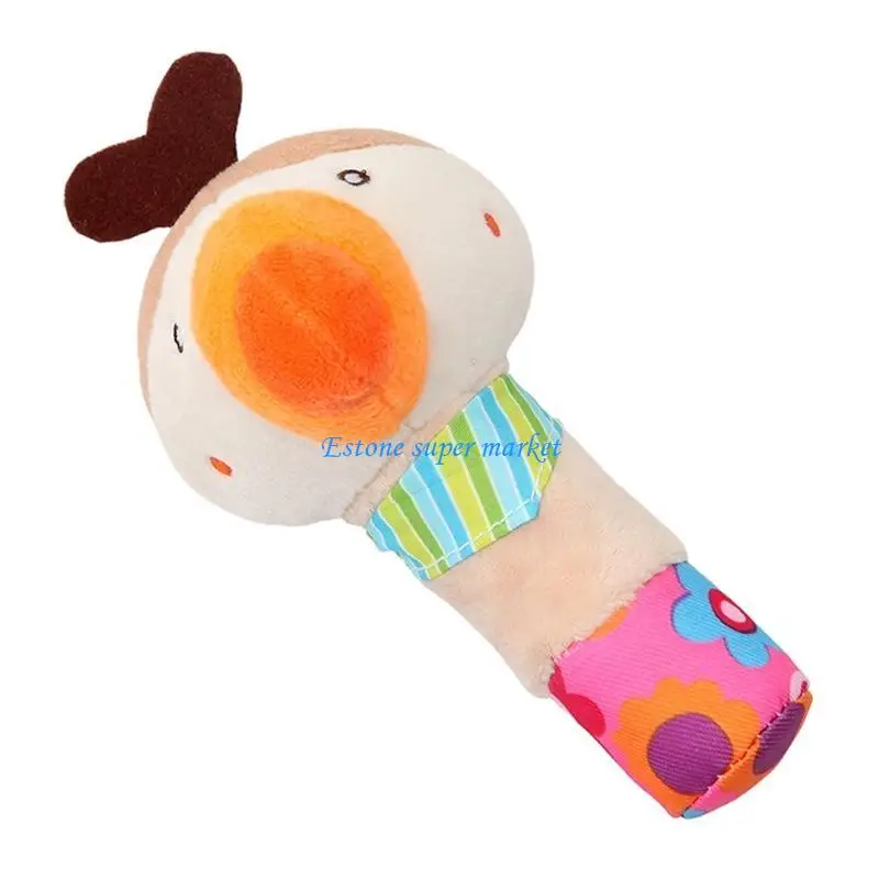 090B 귀여운 동물 모양의 장난감 딸랑이 액세서리 초기 교육 장난감 침대/소파 공급면 면화