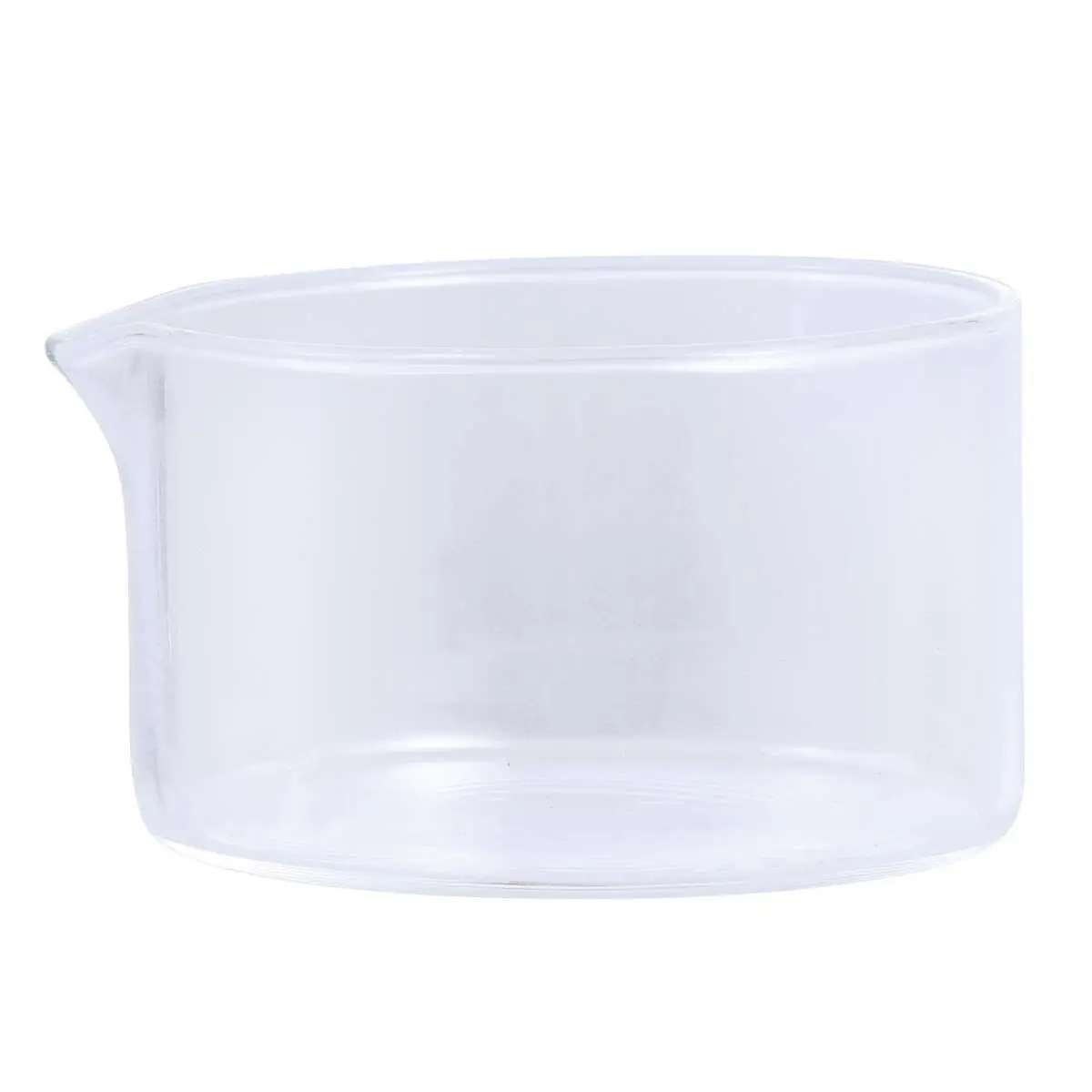 Glass Crystallizing Dish 80Mm Flat Bottom Spout Heat Resistant Thickened Suitable for Lab School Home Crystallizing Accessory