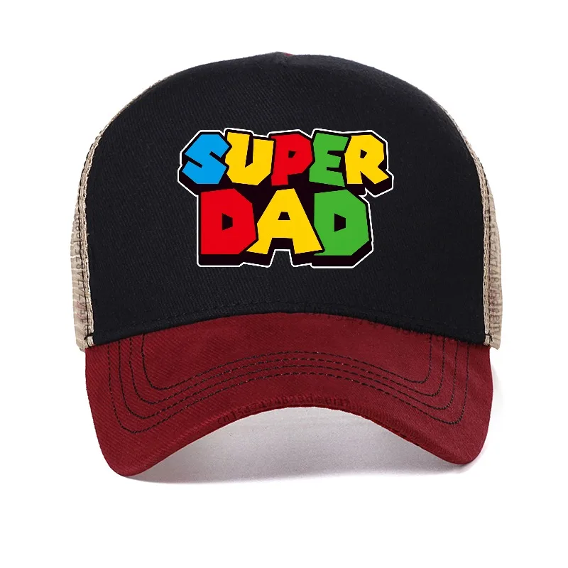 Super Dad hat Super Dad Men and women Baseball Cap cool Summer Breathable Mesh hats Father's Day Gift Casquette