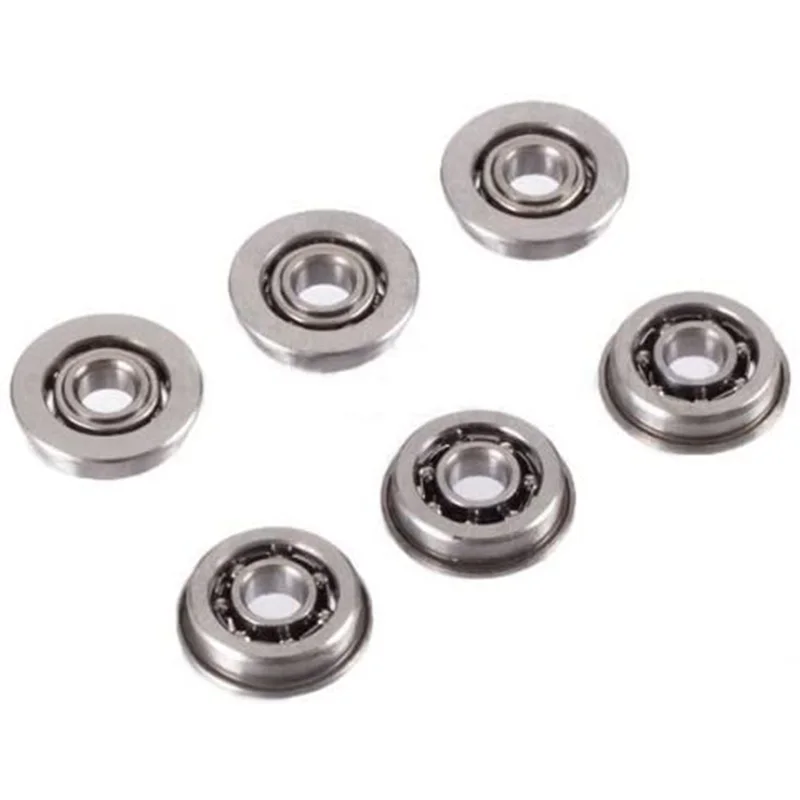 Krytac 6pcs 8mm /9mm CNC Steel Precision Ball Bearing Bushings set for Ver.2/3/5/7 AEG Gearbox