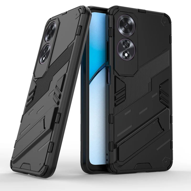 For OPPO A60 4G Case Shokcproof Armor Full Protection Phone Cover with Kickstand Bracket Cover