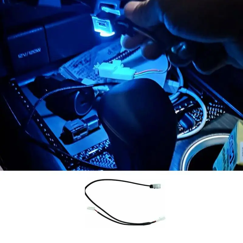 Central Control Storage Atmosphere Light LED Car Interior Water Cup Storage Box Light For Toyota Camry 2018 2019 2020 2021 2022