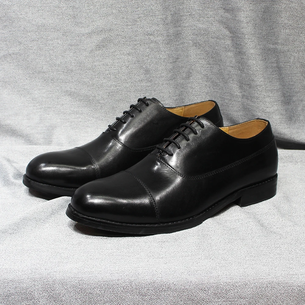 Men's Oxfords Genuine Leather Handmade Crocodile Pattern Snake Print Lace-Up Cap Toe Wedding Party Office Dress Shoes for Men