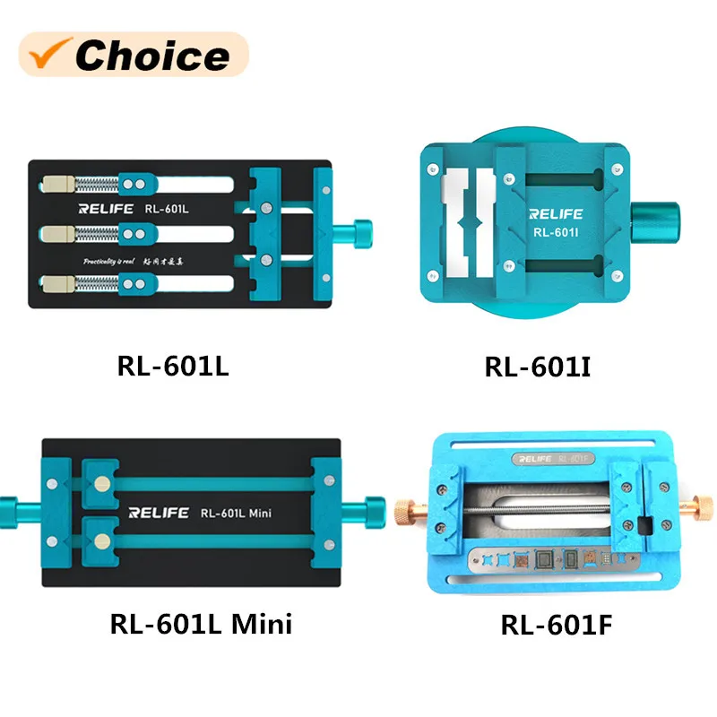 RELIFE RL-601I RL-601F RL-601L Mini Universal Repair Fixture High Temperature Resistance Motherboard Chip Maintenance Clamp