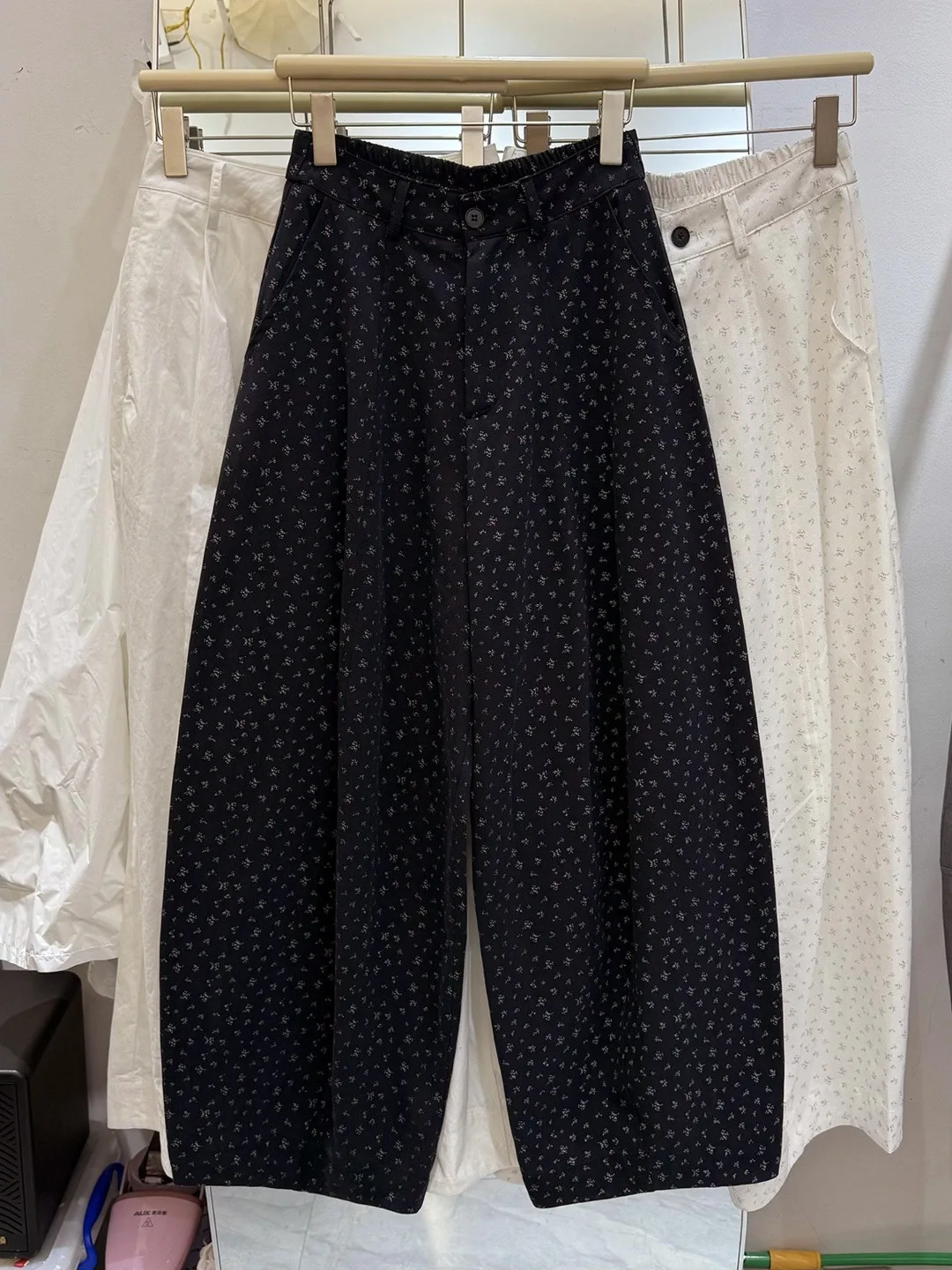 

Spring 2026 Casual Floral Wide Leg Pants Loose Fit plus Size Women's Loose Sensation Balloon Pants Slimming Effect