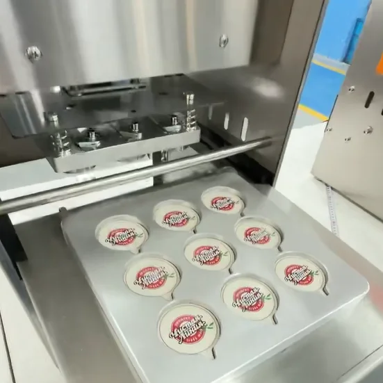 90/95/120mm Top Size Auto Boba Tea Coffee Plastic Paper Cup Custom Semi-automatic Sauce Honey Heat Sealing Machine With 9 Holes - view 3