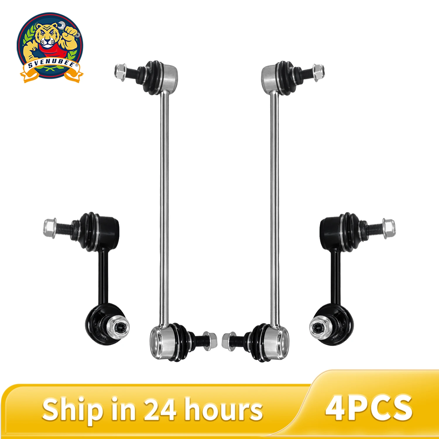 Svenubee 4Pcs Sway Bar Link Assembly Kit for Jeep Compass Patriot Dodge Avenger Caliber Mitsubishi Chrysler Sebring 2007-2011
