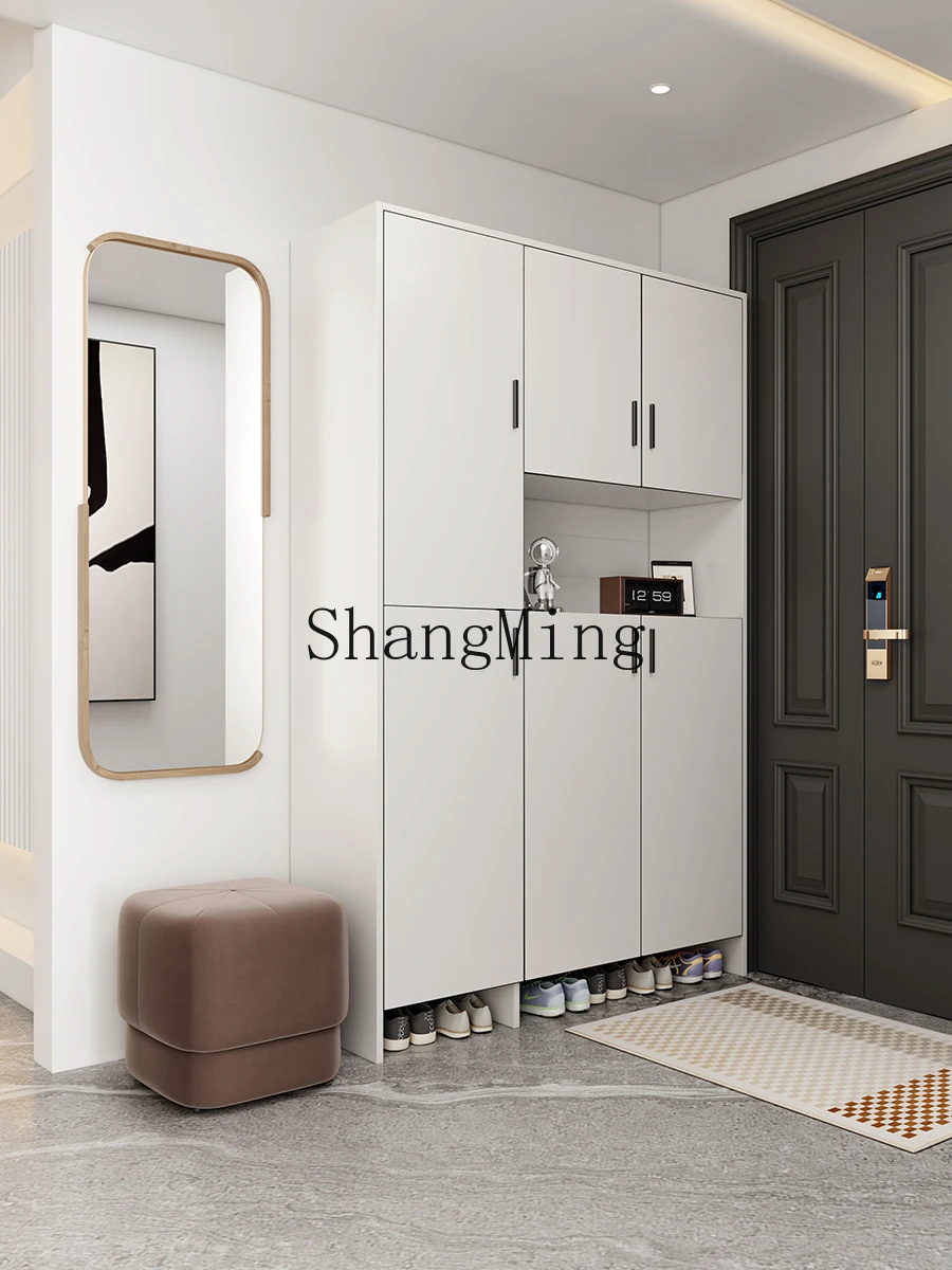 

CL alloy shoe cabinet entry indoor and outdoor waterproof and sunscreen multi-functional storage