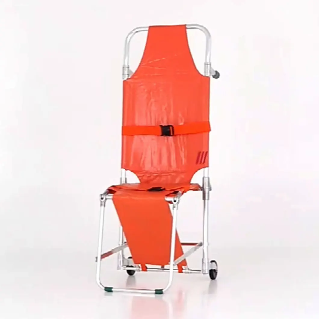 Chinese Manufacturer Clinic Medical Hospital Patient Transport Folding Ambulance Stretcher Chair