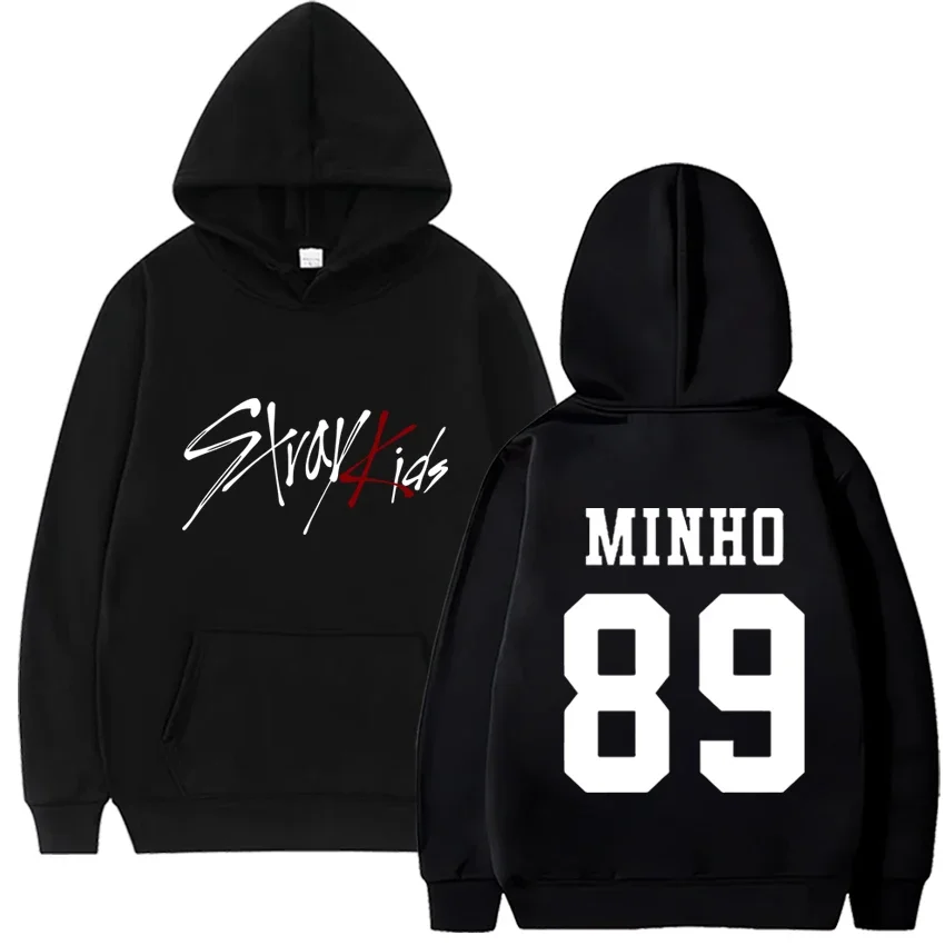 Trend Kpop Verdwaalde Kinderen SKZ hooded sweatshirts Mannen Vrouwen Fleece Straykids Seungmin FELIX HYUNJIN JEONGIN MINHO Gedrukt Hoodie