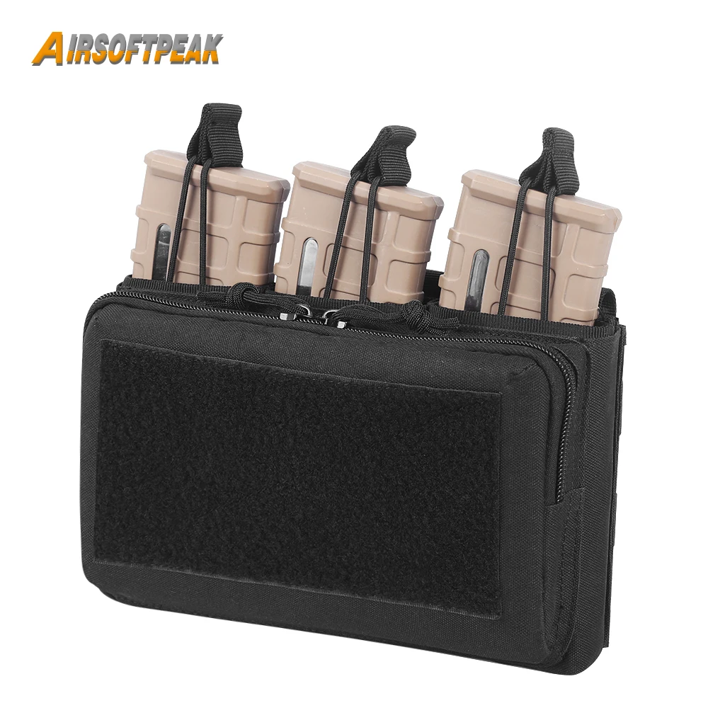 .223/5.56mm Triple Magazine Pouch Mag Bag Outdoor Molle EDC Pouch Open Top Cartridge Holder Bag Airsoft Hunting Accessories