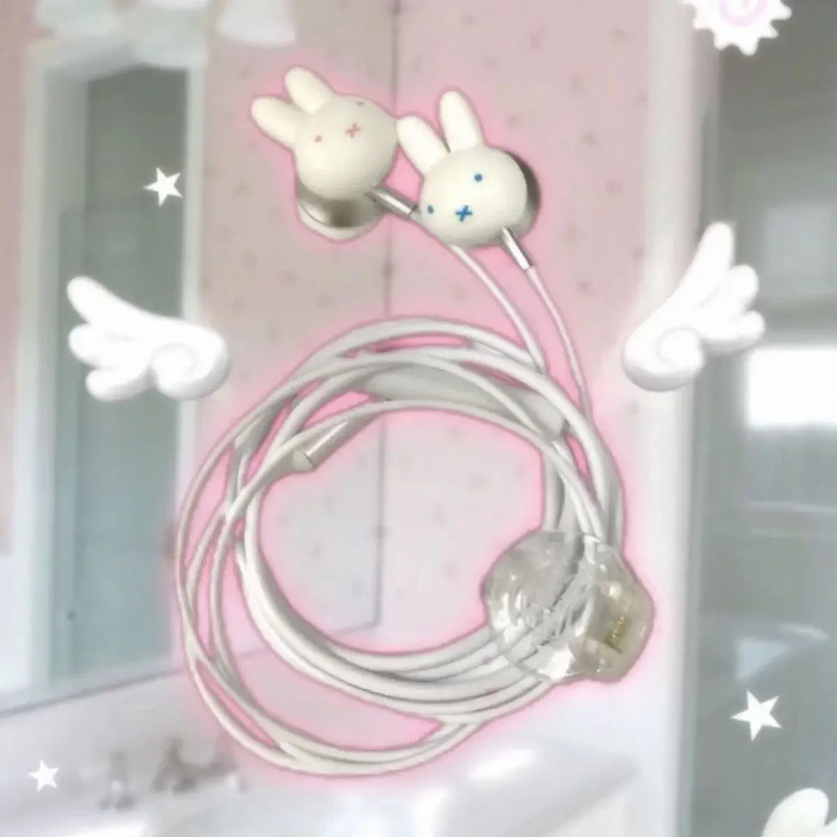 Vintage Cute Miffy Rabbit Wire - Usb C Earphone recension och pris