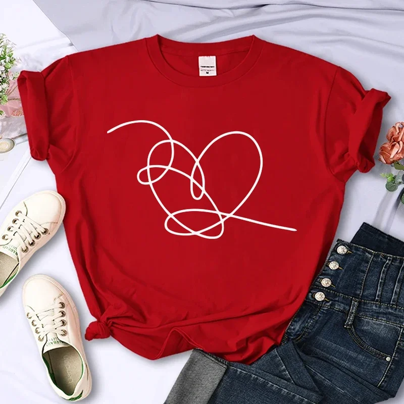 Nova camiseta feminina plus size impressa casual solta moda manga curta camiseta, macio confortável e respirável, esportes ao ar livre