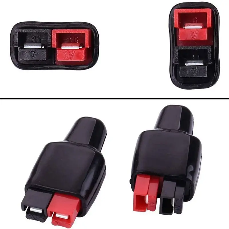 ABZC 20 Pair 30A 600V Power Connectors with Insulation Cover, Interlocking Plug Terminals for Powerpole, Silver Plated Copper
