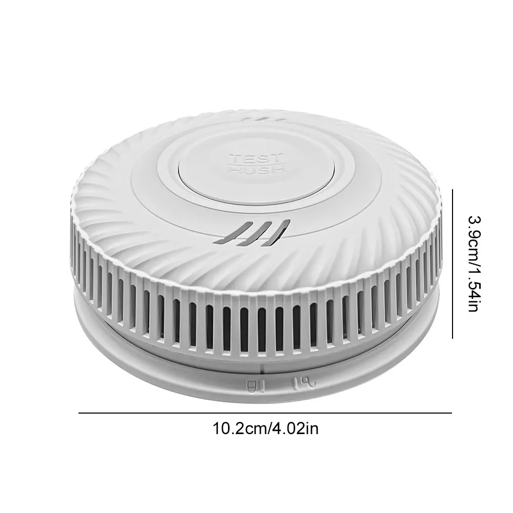 Detector de monóxido de carbono 2400mAh com luz de som aviso alarme de incêndio bateria de 10 anos detector de incêndio de backup para casa hotel