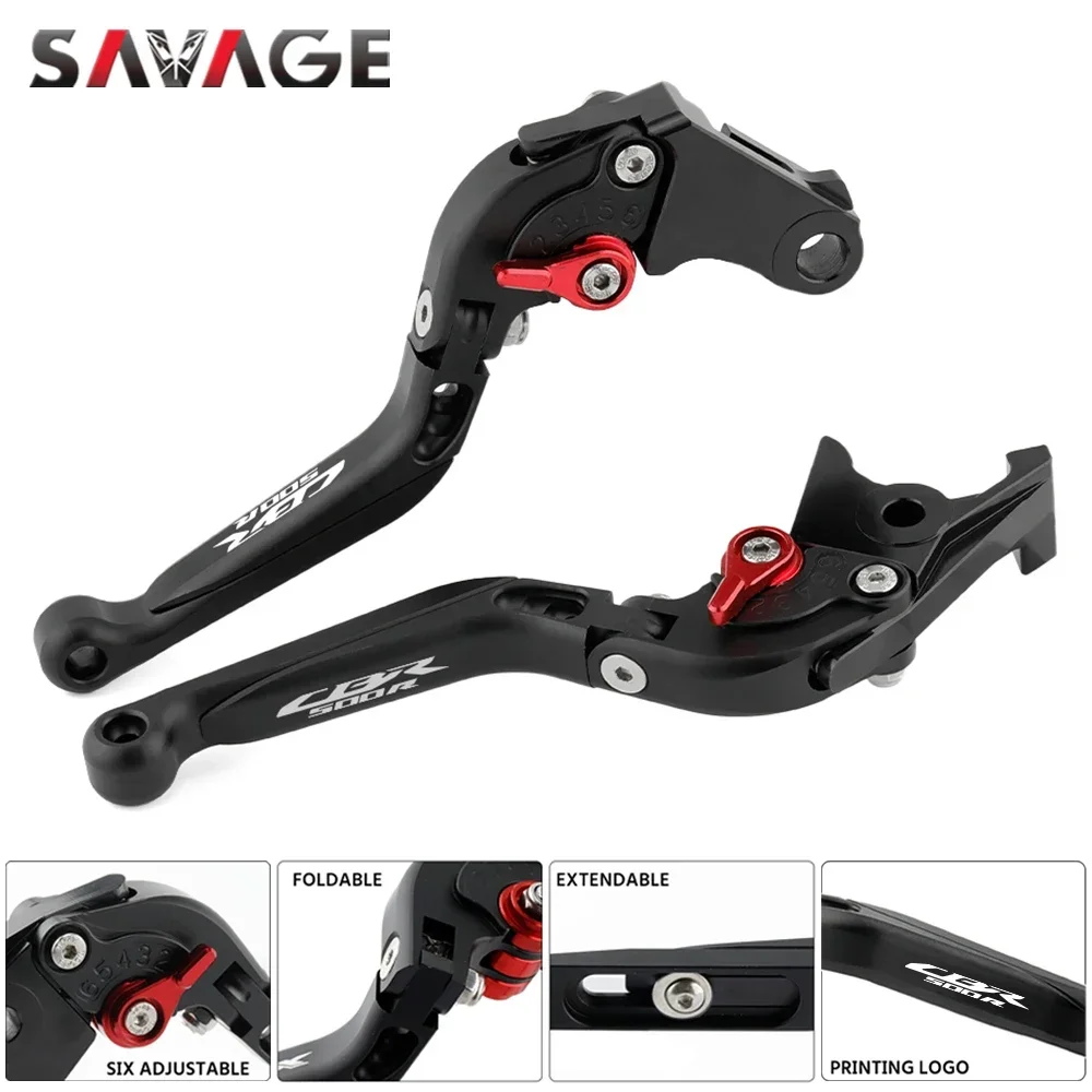 Folding Brake Clutch Levers For HONDA CBR500R 2013-2021 CBR 500 R 2022 2023 500R Motorcycle Adjustable Extendable CNC Handles