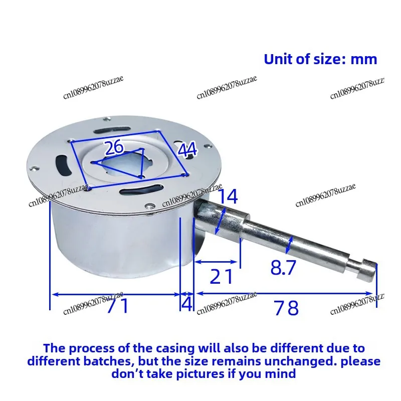 Motor Housing Motor Holder DC Brushless Motor Protective Housing Frequency Conversion, Fan Accessories
