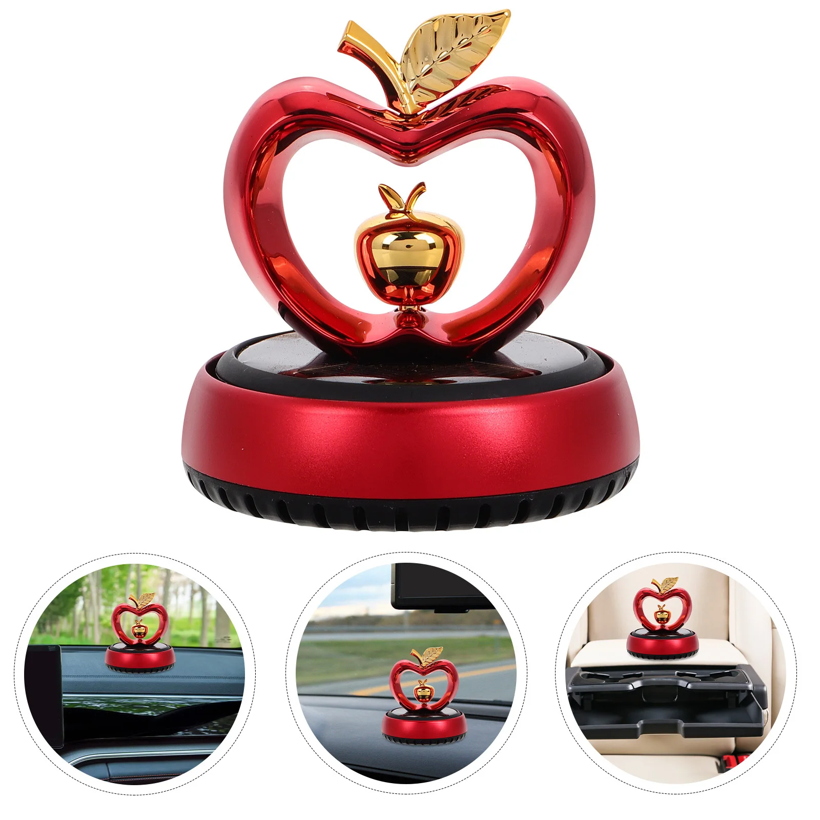 

Car Solar Aromatherapy Diffuser Luxury Scent Solid Oil Fragrance Vehicle Dashboard Decoration Interior Freshener Automotive