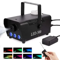 3LED 500W Smoke Machine Halloween Wedding Party KTV Smoke Machine Atomizer