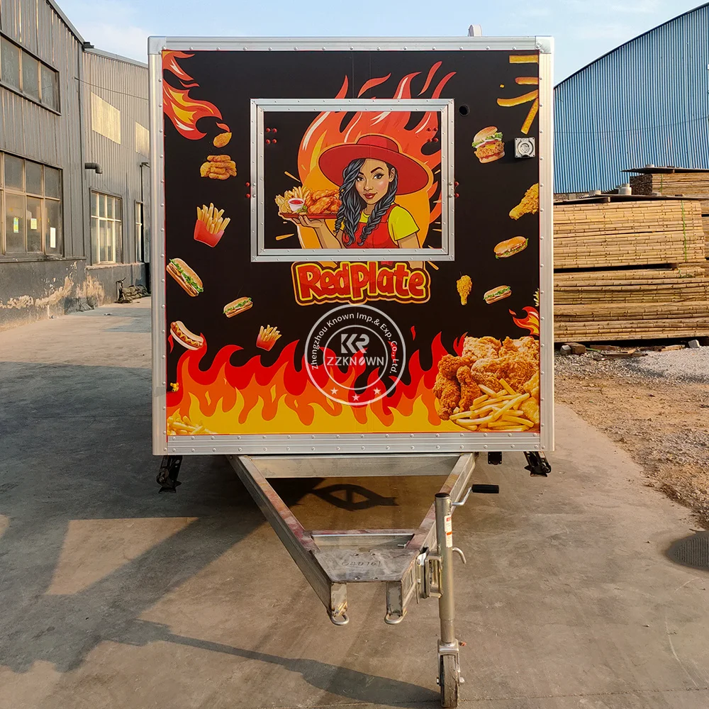 

Concession Catering Trailer Mobile Kitchen Coffee Kiosk Custom Street Pizza Ice Cream Cart Food Trailer With Full Kitchen