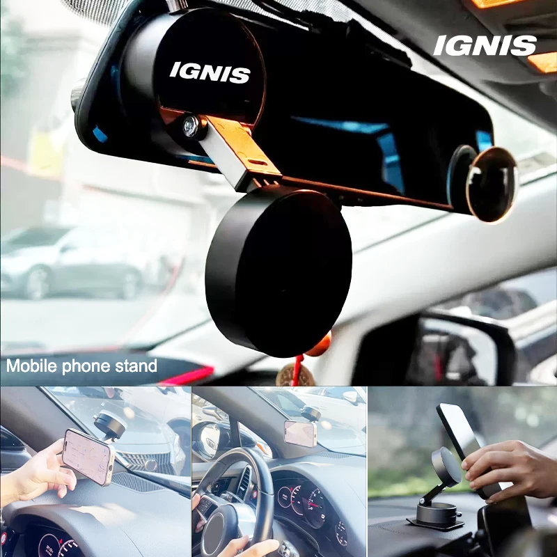 

Vacuum Suction Cup Magnetic Phone Holder Lazy Multi-functional Foldable For Suzuki IGNIS Car Accessorie