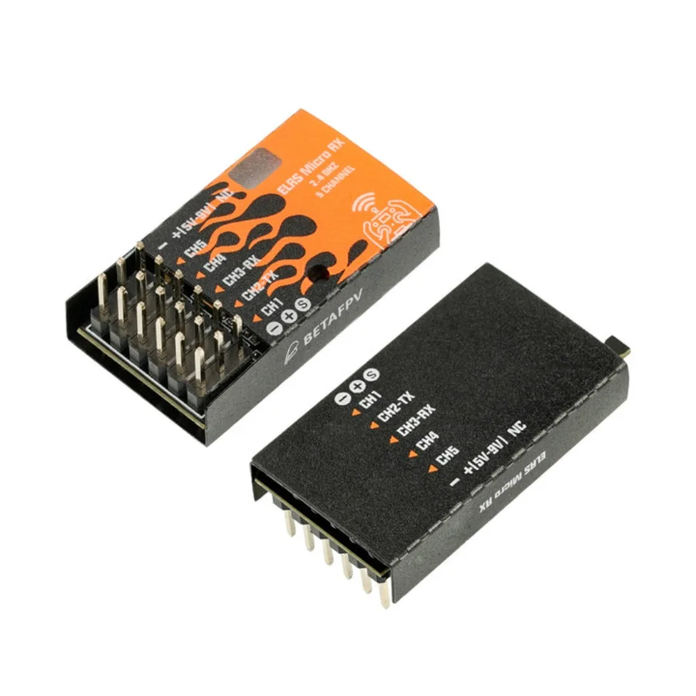 BETAFPV ELRS 마이크로 리시버 RC 2.4G 5채널 PWM/CRSF 5V~9V 출력 장거리 고정익 헬리콥터 선박 모델 자동차 DIY용 썸네일 5