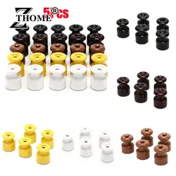 5pcs 5 Colors Electric Porcelain Ceramic Insulator Ceramic Insulators Porcelain Insulator for Wall Wiring High Frequency