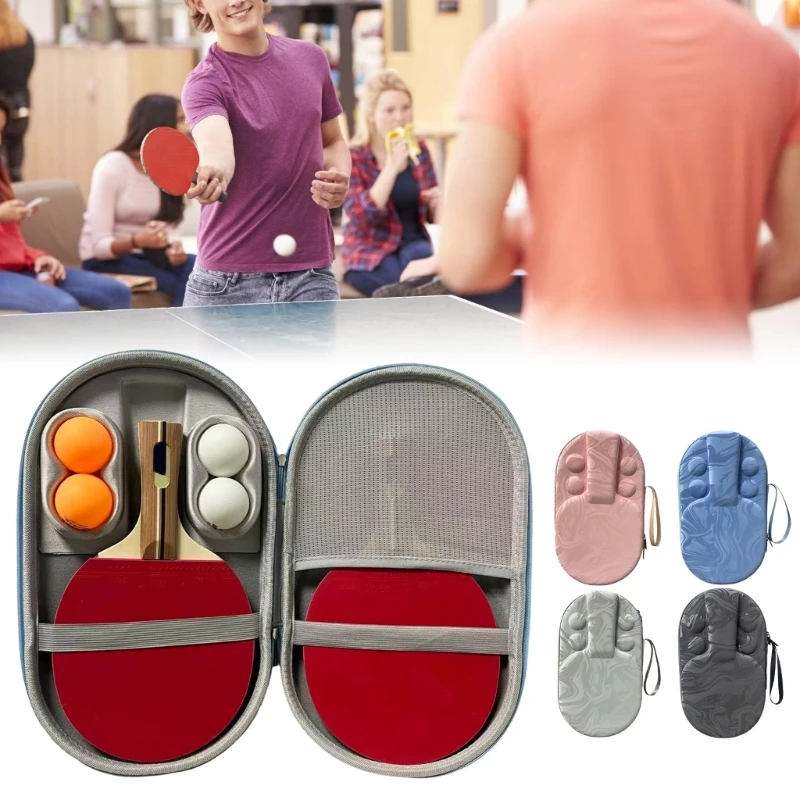 Hard Shell Table Tennis Racket Case Offering Impact Resistant and Pressure Protective for Safe Paddle Storage During Transport