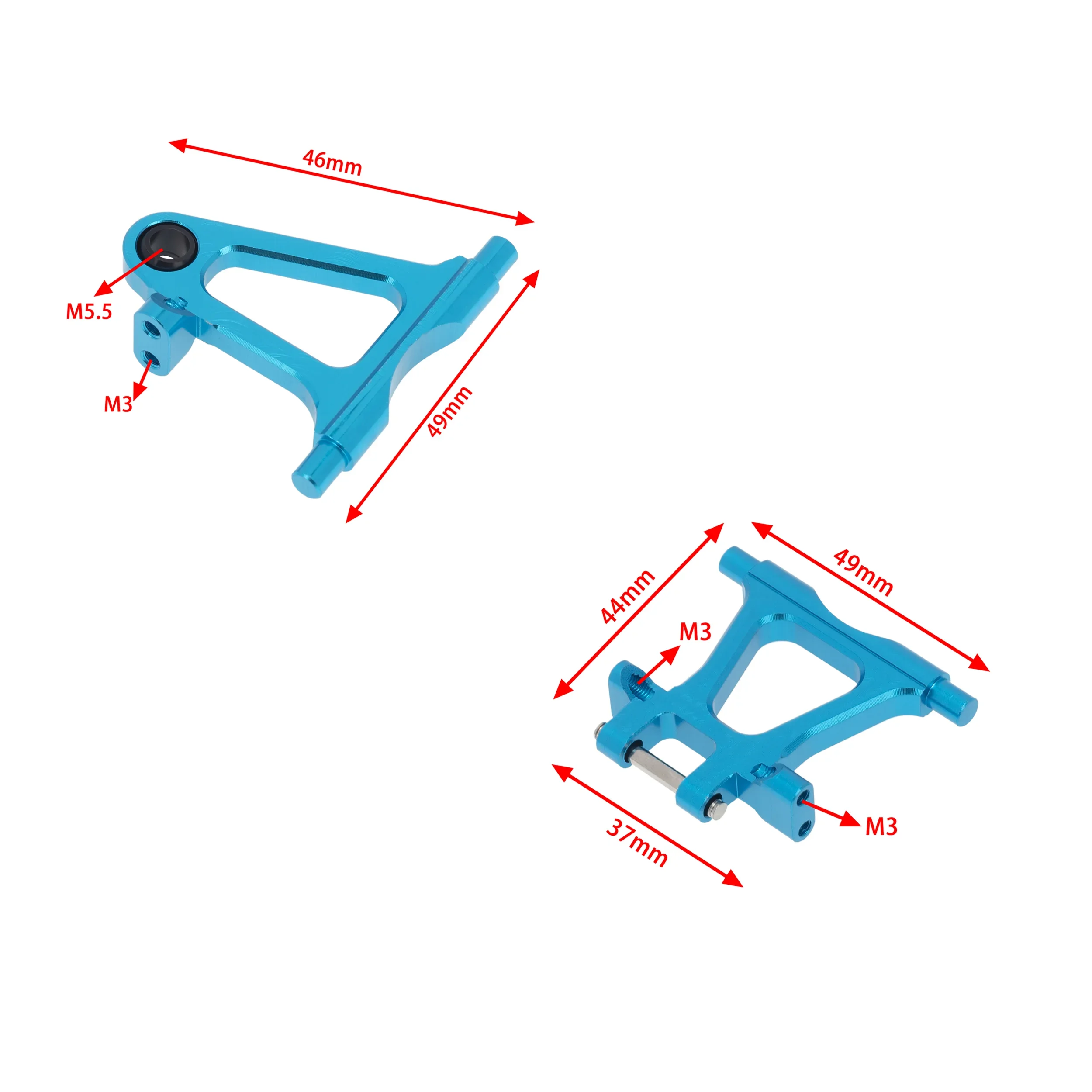 Metal Modification Accessory Kit Suspension Arms Steering Knuckle for Tamiya TT-02 TT02 1/10 RC Car Upgrade Parts