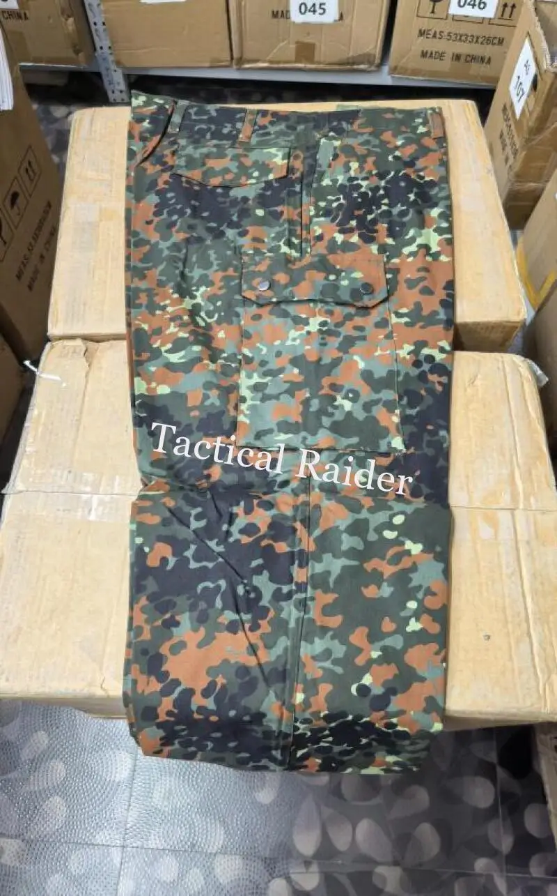 Pantalones militares alemanes con lunares, dobladillo sarga sin cordón - imagen 2