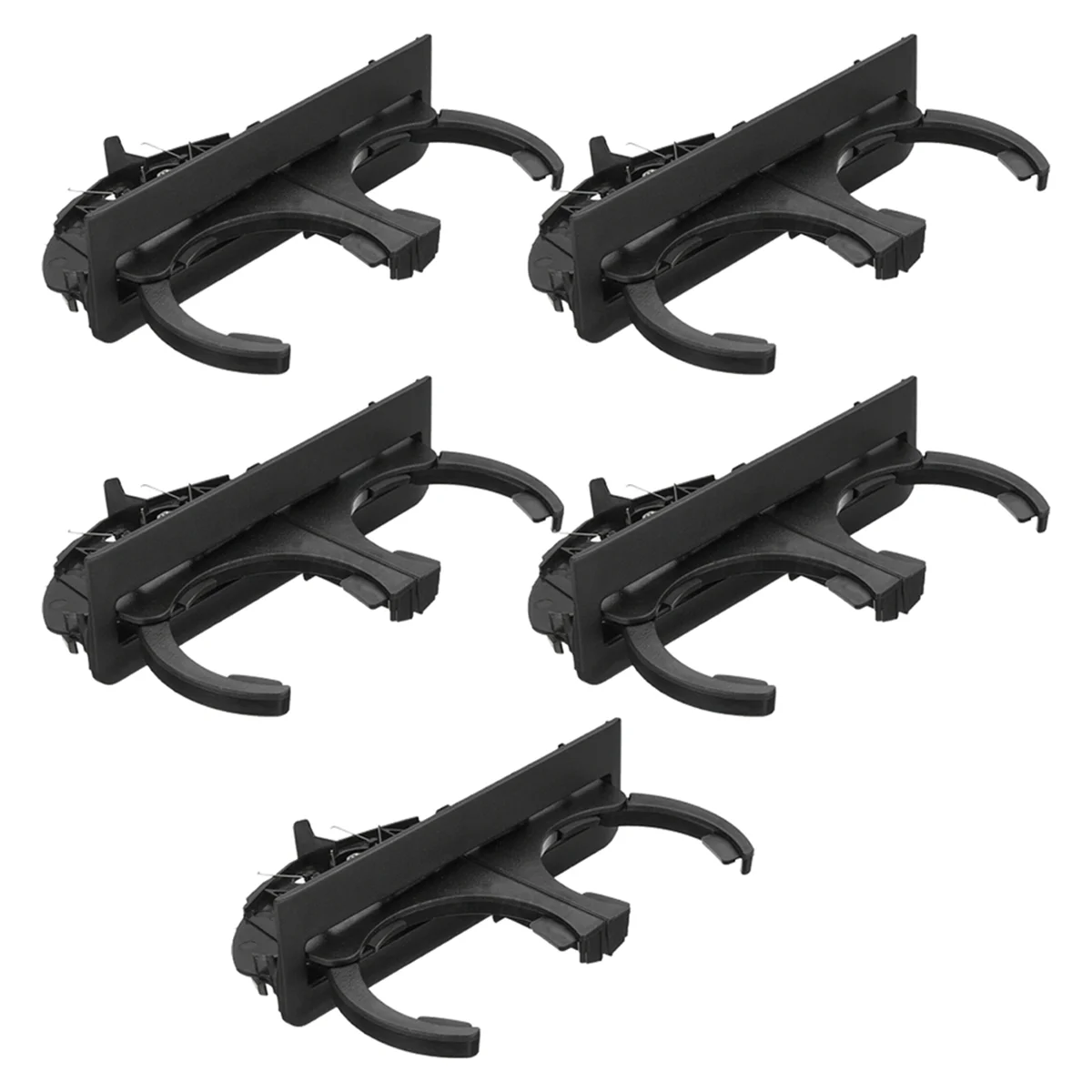 

5X Black Rear Dual Drink Cup Holder For-BMW 525I 528I 530I 540I 5 Series E39 Retractable 51168184520